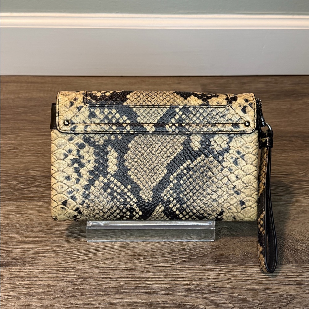 Coach Swagger Embossed Python Clutch - image 2